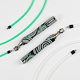 Crossrope Get Lean Weighted Jump Rope Set for Weight Loss | Includes Slim Handles with 1/4 and 1/2 lb weighted ropes for efficient cardio, endurance training, and full-body workouts.