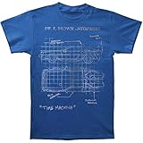 Back to the Future Schematic Dr. Brown Enterprises Blue Men's Tee T-Shirt