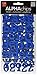 me & my BIG ideas Alpha Chips Designer Chipboard Letter Stickers, Rockwell Alphabet Dark Blue Ultraviolet