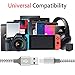 USB Type C Cable, Youer 3Pack 6Ft USB C to USB A Fast Charging Nylon Braided Cable Compatible Samsung Galaxy S9 S8 Note 8, Pixel, LG V30 G6 G5, Nintendo Switch, MacBook, OnePlus 5 3T - Grey White