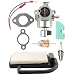 Hilom 20-853-33-S Carburetor + 20 083 02-S Air Filter for Kohler Courage SV Series SV530 SV540 SV590 SV591 SV600 SV601 SV610 SV620 Toro Engine 12 853 117-S