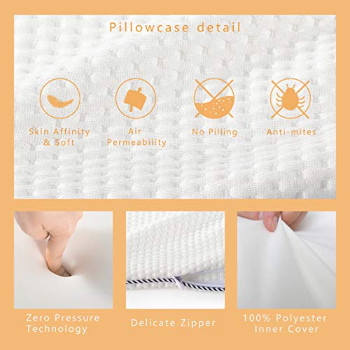 image for Easy-Tang Kid Memory Foam Pillow for Sleeping, Contour Pillow Ideal fo