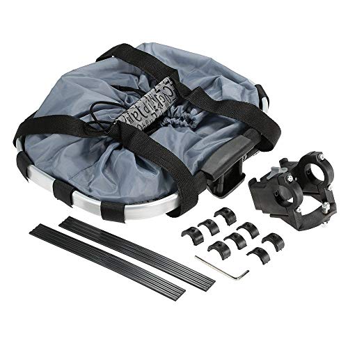 image for GLE2016 Bike Basket, Foldable Small Pet Cat Dog Carrier Front Removabl