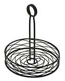 American Metalcraft RBNB17 Round Birdnest Condiment Racks, Large, Black