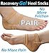 Medipaq Recovery Gel Heel Socks - Protects And Eases Sore And Damaged Heels - Walk Comfortably Again! 1X Pair