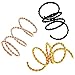 Jetec 130 Pieces Metal Hair Cuffs Hair Braiding Beads Aluminum Dreadlocks Hair Decoration Accessories with Storage Box