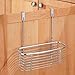 InterDesign Axis Over the Cabinet Kitchen Storage Organizer Basket for Aluminum Foil, Sandwich Bags, Cleaning Supplies - Small, Chrome