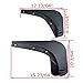 Astra Depot Compatible with 2015-2017 Jeep Renegade Black Deluxe Molded Splash Guard Mud Flaps 2015-2019-SET 4PCS