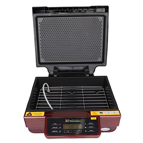PanelTech 3D Vacuum Sublimation Printer Heat Press Transfer Machine For Coffee Mug Cap Phone T-Shirt (RED)