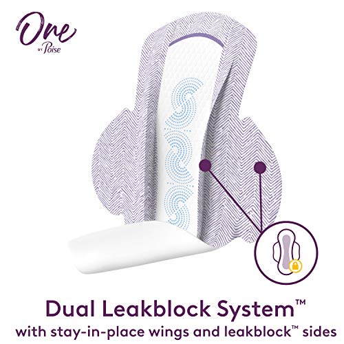 One by Poise Feminine Pads with Wings (2in1 Period & Bladder Leakage