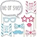 Big Dot of Happiness Chevron Baby Gender Reveal - Photo Booth Props Kit 20 Count