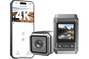 HD 4K Action Camera Wireless Wi-Fi Mini Outdoor Sports Dash Cam Waterproof with LCD Screen Multi-Function Cycling Recorder Ty