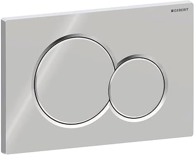 Geberit 115.770.21.5 Sigma01 Dual Flush Push Plate Gloss Chrome Assembly Kit
