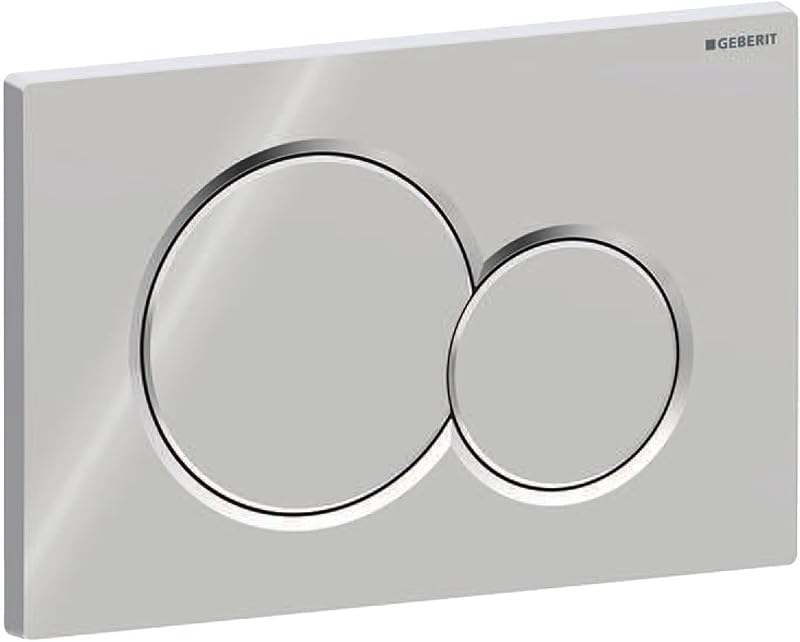 Geberit 115.770.21.5 Sigma01 Dual Flush Push Plate Gloss Chrome Assembly Kit