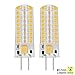 Sunix 6.5W GY6.35 LED Bulbs, 72 2835 SMD LED, 50W Halogen Bulbs Equivalent, 320lm, Dimmable, Warm White, 3000K, 360 Degree Beam Angle, Silicone Corn Bulb, Pack Of 2 Units [Energy Class A] SU137