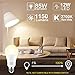 HEKEE Smart LED Light Bulb, 85W Equivalent, WiFi Compatible with Alexa, Echo, Google Home Assistant, 12W Dimmable - Warm White 2700K A19 E26 (4 Pack)