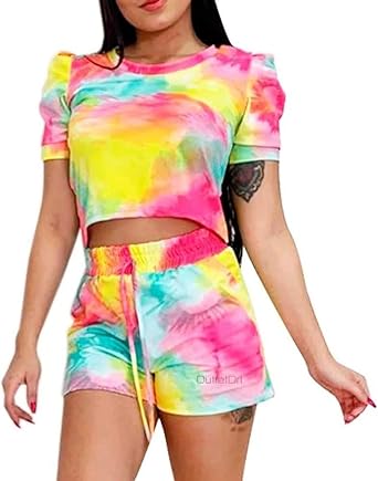 Blusa e short tie dye Clearance