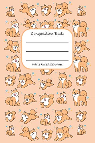 Composition Notebook: Cute Shiba Inu notebook for school, work, & home (Dog Lovers Composition books)