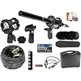 Professional Advanced Broadcast Microphone and accessories Kit for Canon EOS DSLR 5D Mark II III 6D 7D 7D II 77D 80D 70D 60D T6s T7i T6i T5i T4i T3i SL1 Cameras