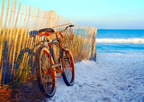 bicycle on beach