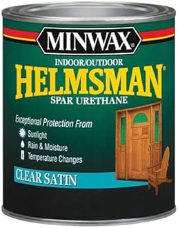 Minwax 43205 Helmsman Spar Urethane Clear Satin, Pint by Minwax