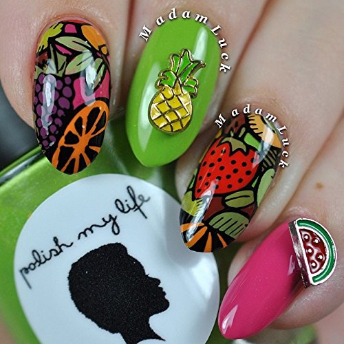 PUEEN Nail Art Stamp Collection Set 24B-L STAMPING BUFFET - LEISURE - NEW Set of 24 All You Can Stamp Full Size Stamping Image Plates Manicure DIY (Infinite Images With Your Creativity) Now with BONUS Storage Case-BH000415