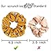 Janisfirst 36Pcs Premium Women's Chiffon Flower Hair Scrunchies, Scrunchy Bobbles Soft Hair Ties Ropes Ponytail Holder No hurt, Hair Bands Ties,Soft for Women or Girls Hair Accessories