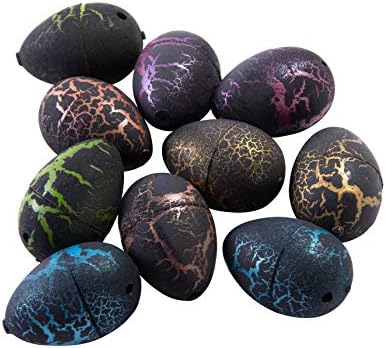 10 Pcs Novelty Magic Hatching Growing Pet Dinosaur Eggs For Kids - Party Favors Gifts - By Creative Lily