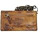BARON of MALTZAHN Men's Wallet with Chain Carnegie Brown Rugged-Hide-Leather