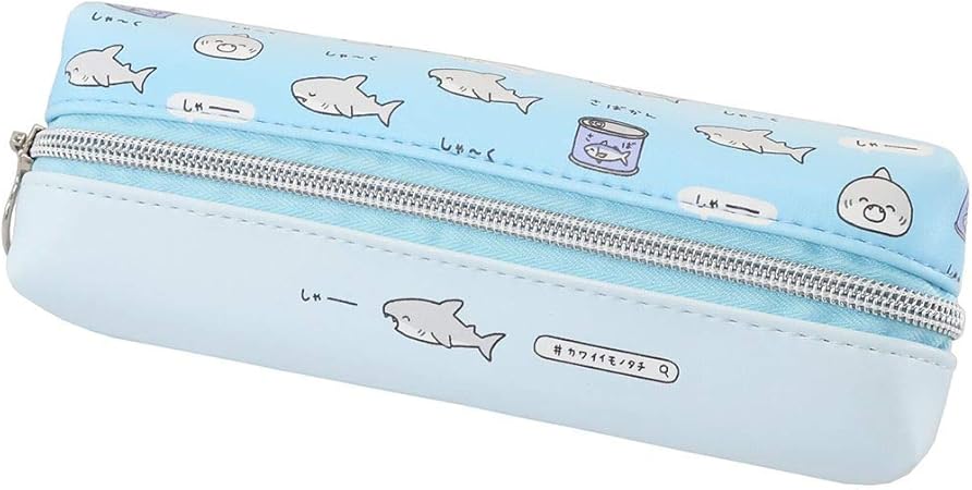 Amazon Co Jp 筆箱 2ルーム ペンケース カワイイモノタチ サメ カミオジャパン 新学期準備文具 ペンポーチ グッズ 通販 おもちゃ