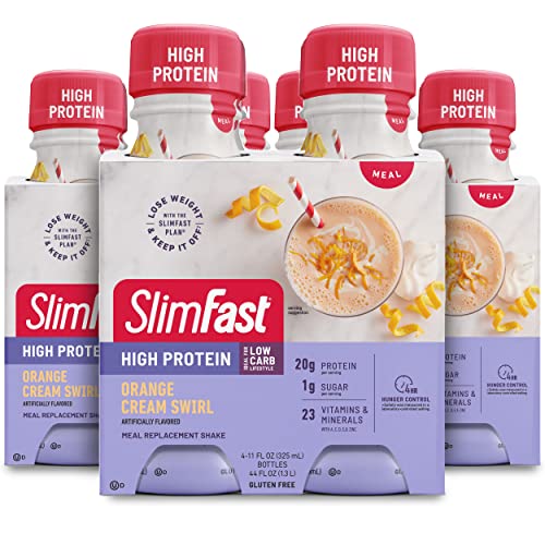 SlimFast Advanced Nutrition High Protein Meal Replacement Shake, Orange