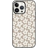 CASETiFY Compact iPhone 14 Pro Max Case [4 ft. 2X Military Grade Drop Protection/Slim/Lightweight] - Natural Flower - Clear Black