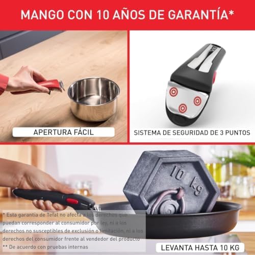 Ingenio Emotion - Juego de 3 Cazos, Acero Inox, Sin Revestimiento