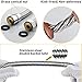 OLEAH Ultra-Flexible Metal 304 Stainless Steel Shower Hose Stretch 59 Inch to 70 Inch for Handheld Shower Head Hose Replacement Part with Brass Insert and Nut