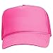 DALIX Trucker Cap Adjustable Snapback in Neon (Hot Pink)