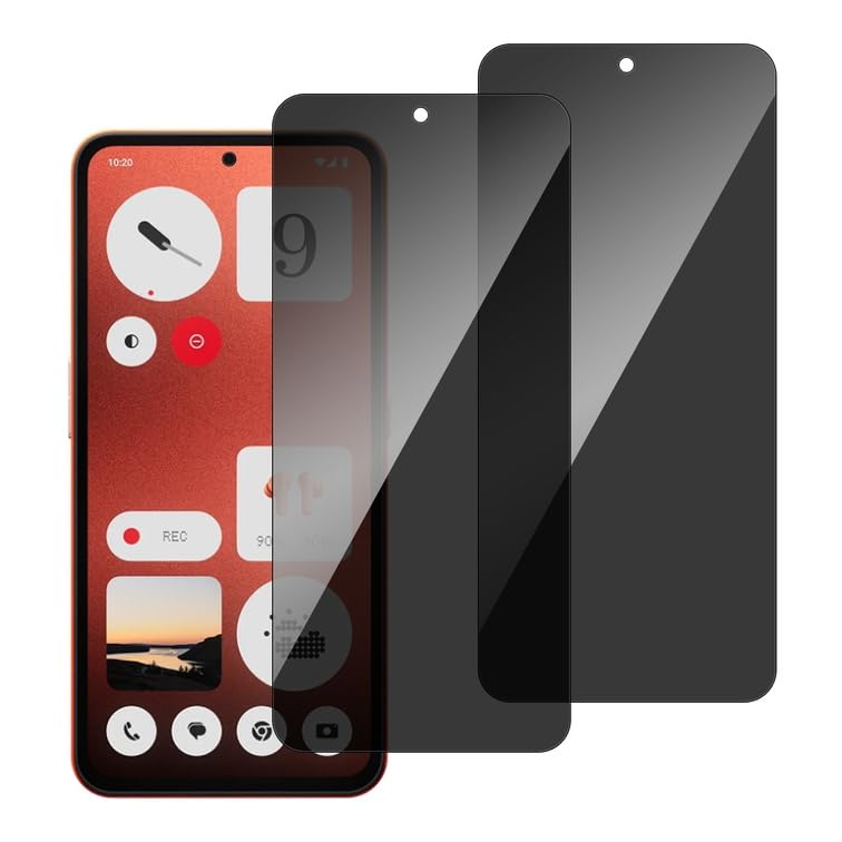 chejuza Privacy Screen Protector for Nothing CMF Phone 1 5 g [2 Pieces], 9H Hardness, Full Coverage Anti Spy Tempered Glass, HD Screen Protector
