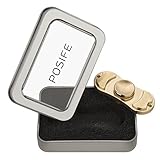 Posife Spinners EDC Fidget Spinner - Premium Quality Brass - Ultra High Speed Bearings - Durable Stainless Steel Buttons - ADHD Focus Toy - Smooth 2-5 Minute Spins