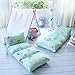 Butterfly Craze Floor Pillow Case, Mattress Bed Lounger Cover, Mermaid Aqua, King Size - Cozy Seating Solution for Kids & Adults, Recliner Cushion, for Reading, TV Time (Pillow Not Included)