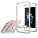 Spigen Crystal Hybrid iPhone 7/iPhone 8 Case with Water-Mark Free Clear Case and Magnetic Metal Kickstand for Apple iPhone 7 (2016)/iPhone 8 (2017) - Rose Gold