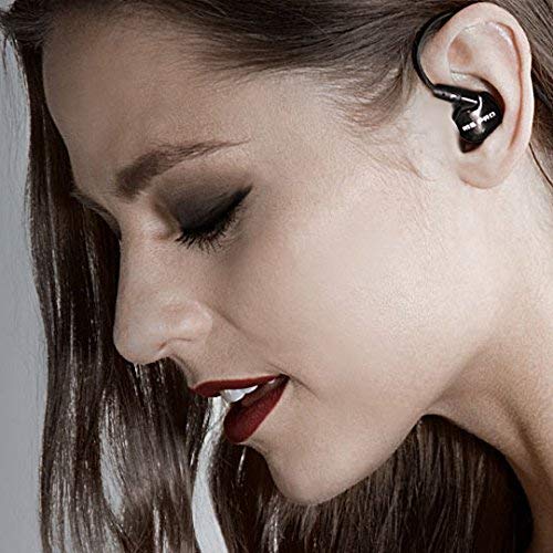 MEE audio M6 PRO Universal-Fit Noise-Isolating Musician's In-Ear Monitors with Detachable Cables (Jet Black) - BLUCOIL Edition (Certified Refurbished)
