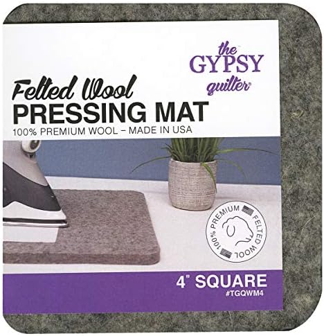 Wool Pressing Mat 4" x 4" from The Gypsy Quilter
