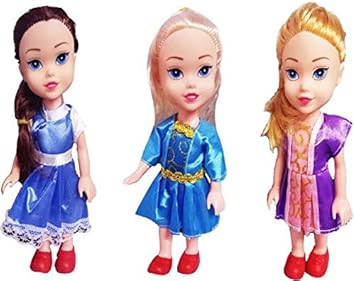 Buy Kulsoom Toys 3 Pretty Sisters Dolls With Beautiful Long Hair