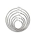 OwMell Large Stainless Hoop Earrings Clip On Earrings Non Piercing Earrings for Women Girls (Silver 5cm)