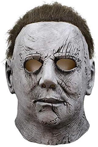 NECHARI Cosplay Halloween Mask Melting Face Overhead Latex Costume Halloween Scary Mask Spoof Mask Tricky Game Toy