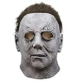 NECHARI Cosplay Halloween Mask Melting Face Overhead Latex Costume Halloween Scary Mask Spoof Mask Tricky Game Toy