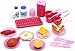 Little Treasures Cooking Play Set, Includes Teacups, Plates, Utensils, Grill, and Food Items