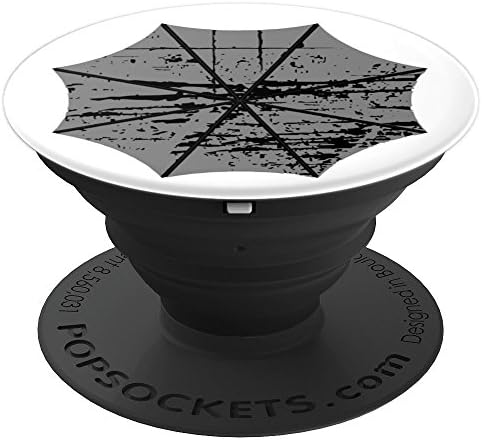 Umbrella Corporation Grey and Black Distressed Logo - PopSockets Grip and Stand for Phones and Tablets
