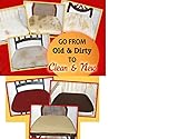 6 COVERS!! Dining Room Chair Covers, Ez Chair Covers Pk of 6 Brown MAX SIZE 22