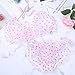 YiZYiF Men's Silky Satin Frilly Print Wirefree Bra Sissy Panties 2 Piece Lingerie Set Pajamas Pink X-Large
