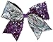 Crackle And Sequin Performance Hair Bow Seq Purple